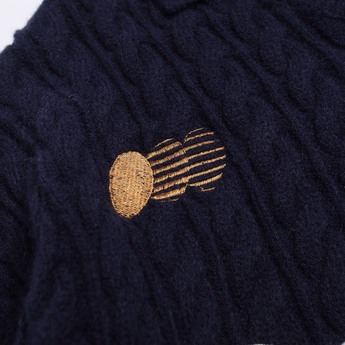 Light blue American Smart V-neck casual sweater with letter embroidery, featuring a comfortable fit and stylish design.