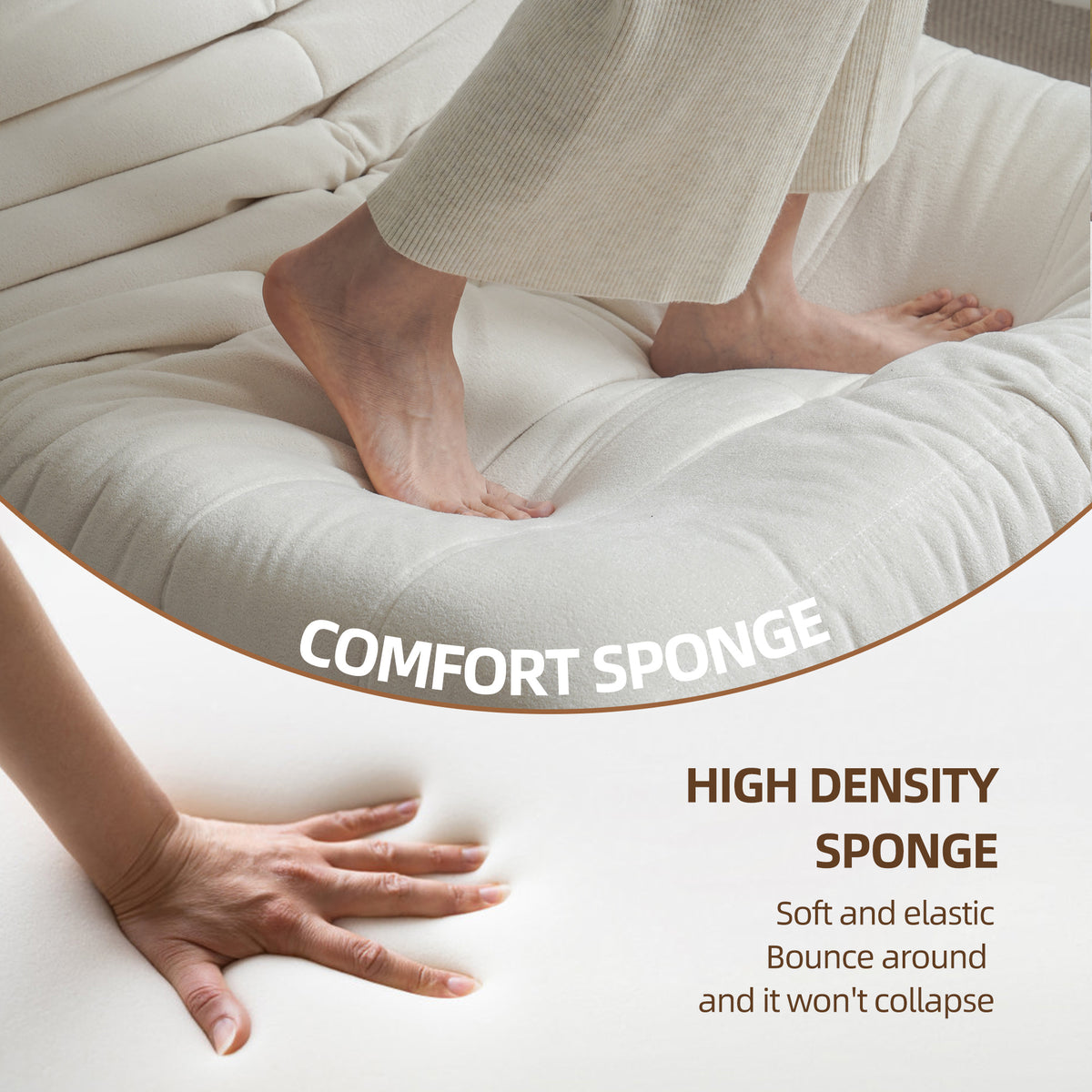 American Smart EP large bean bag chair for adults, foam-filled lounger sofa ideal for living rooms or gaming spaces.