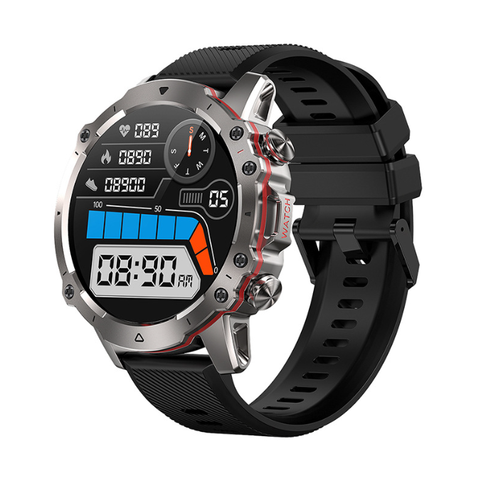 AK56 smartwatch high definition Bluetooth voice call outdoor three prevention heart rate and blood pressure monitoring - American Smart