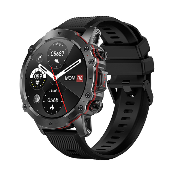 AK56 smartwatch high definition Bluetooth voice call outdoor three prevention heart rate and blood pressure monitoring - American Smart