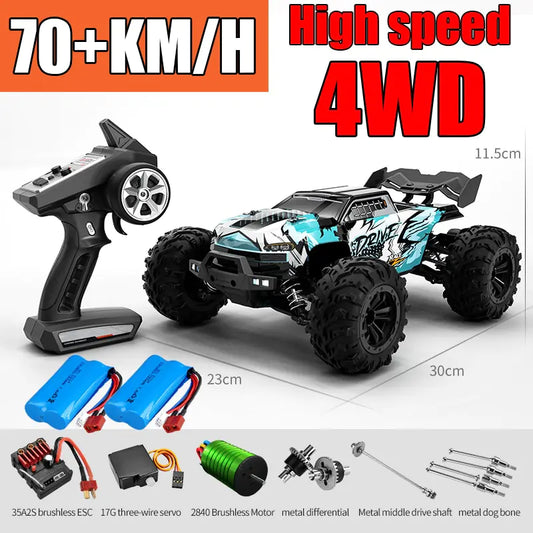 American Smart-EP remote control car, small and colorful toy vehicle with detailed design and wheels on a neutral background.