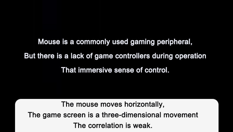 Shooting Game Mouse Gun style Vertical Handle Grip Trigger Features Pistol Vertical Dedicated Wired Peripheral - American Smart