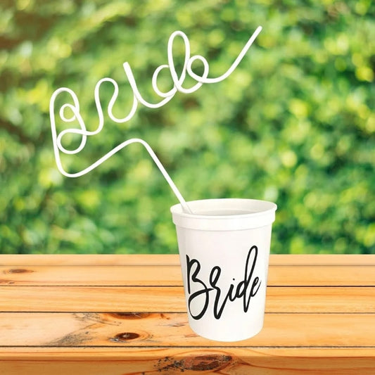 Bride to be babe Straw beach pool Wedding Engagement Bridal Shower Bachelorette hen Party Bach Bash Decoration bridesmaid Gift - American Smart