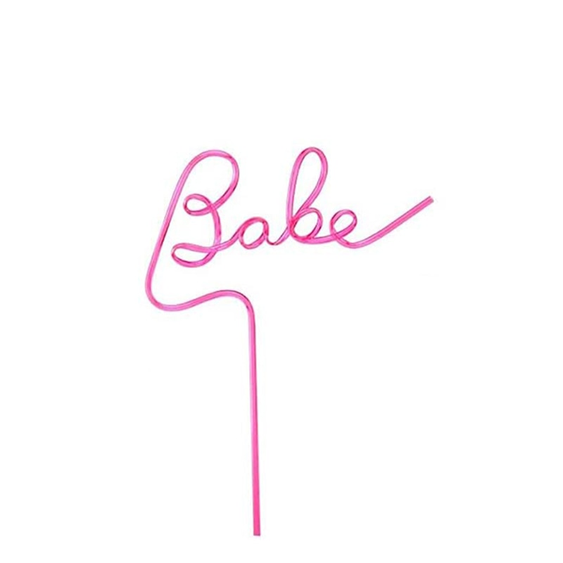 Bride to be babe Straw beach pool Wedding Engagement Bridal Shower Bachelorette hen Party Bach Bash Decoration bridesmaid Gift - American Smart