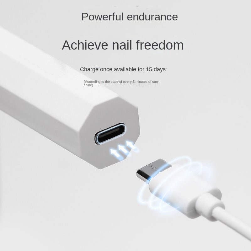 Portable American Smart LED nail lamp for fast drying, featuring a compact design and one-line spotlight for efficient nail curing.