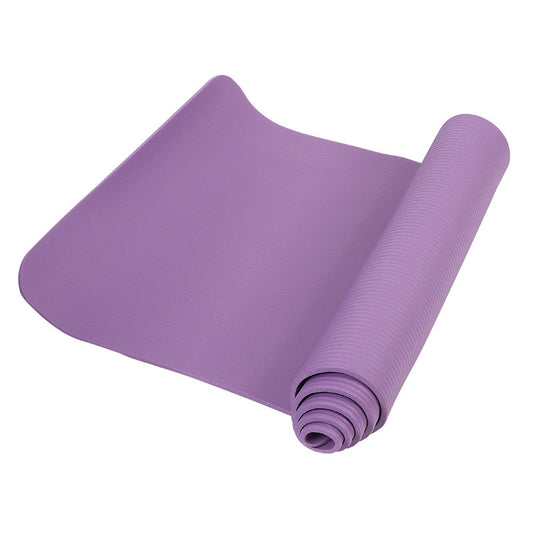 Extra-long American Smart EP yoga mat in black, 200cm by 80cm, 20mm thick for fitness, Pilates, gym, and floor exercises.
