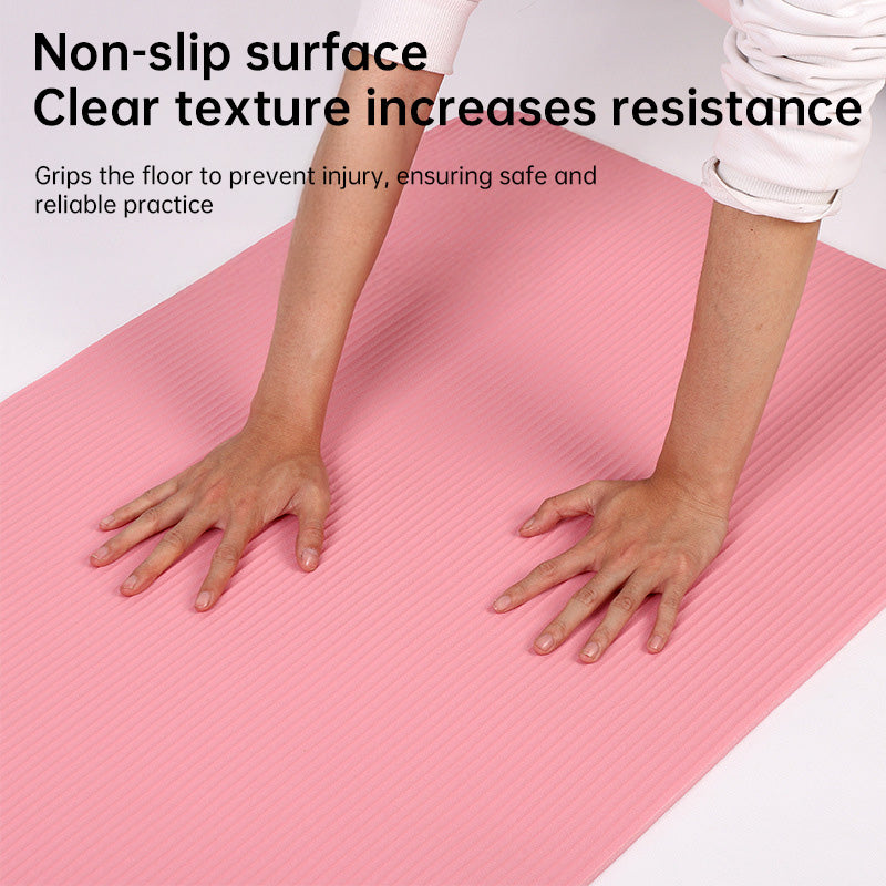 Extra-long American Smart EP yoga and fitness mat, 200cm by 80cm, 20mm thick for Pilates, gym, and floor exercises.