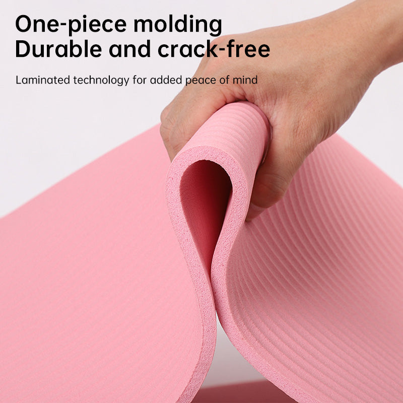 Extra-long American Smart EP yoga and fitness mat, 200cm long, 80cm wide, 20mm thick for yoga, Pilates, gym, and home use.