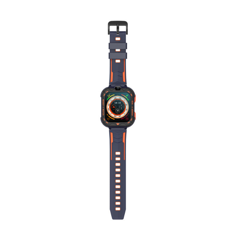 Children's smart watch with GPS, camera, and 4G connectivity from American Smart EP, displaying the watch with a colorful strap and screen.