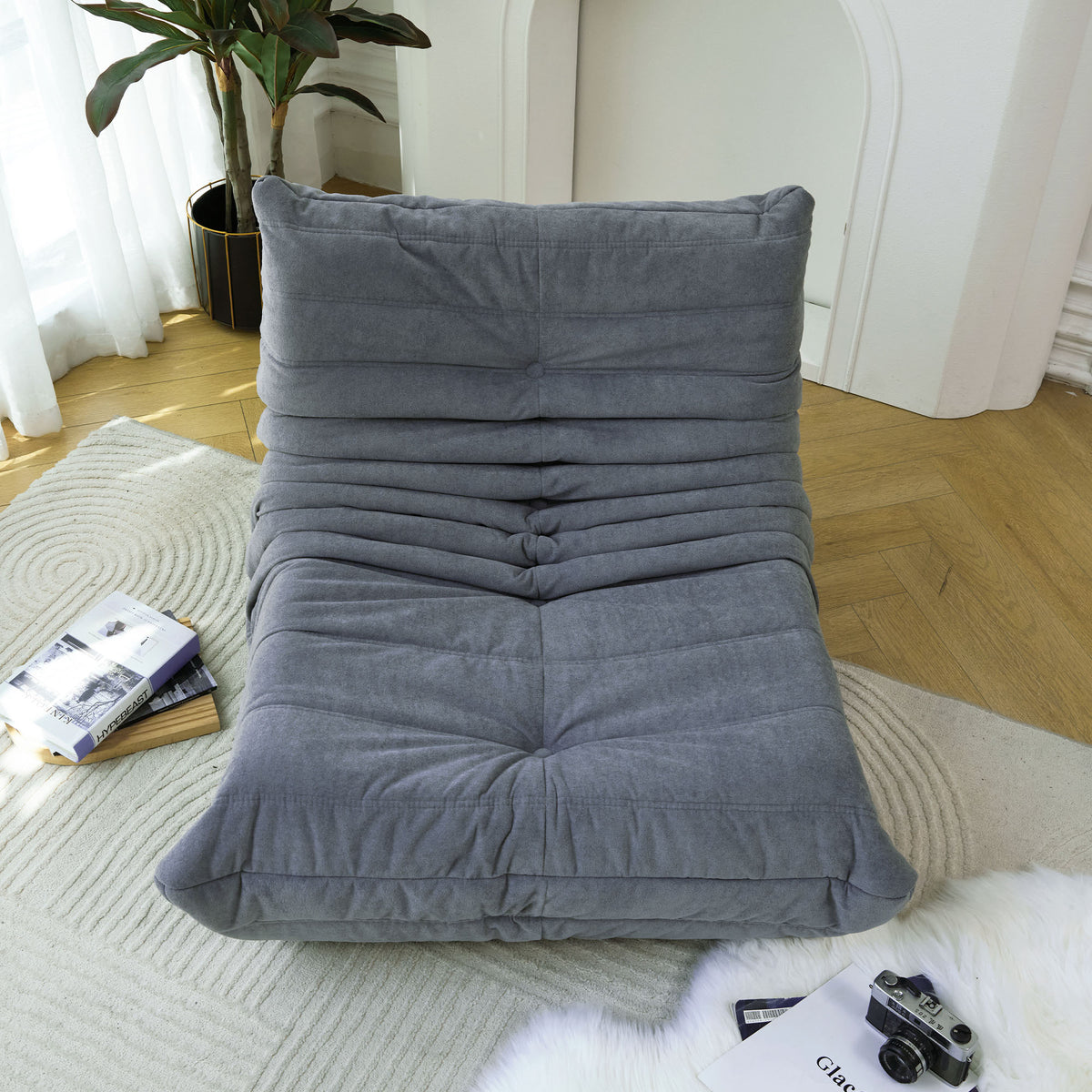 American Smart EP floor sofa bean bag chair for adults with memory foam, ideal for home, office, or gaming lounge seating.
