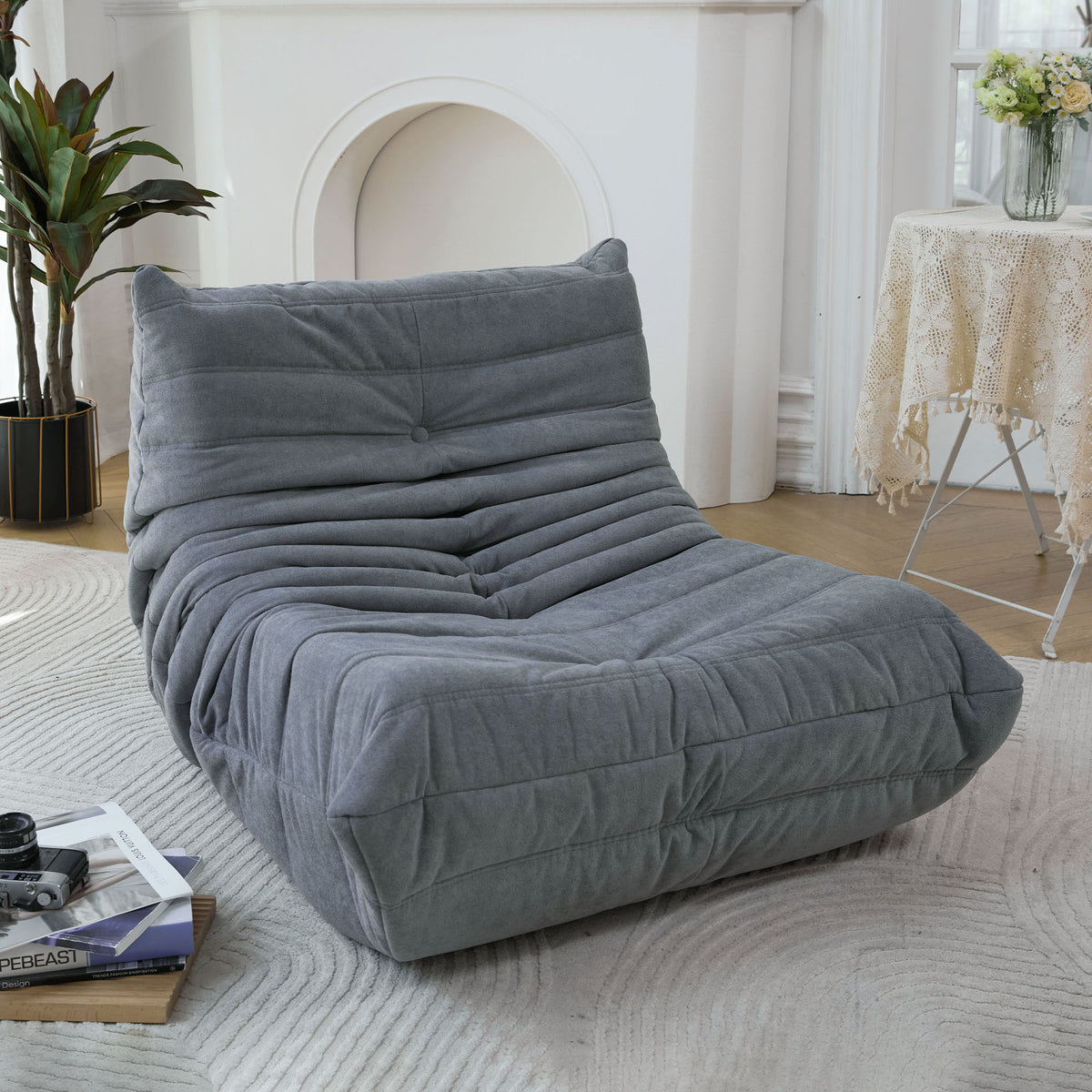 American Smart EP floor sofa bean bag chair with memory foam, adult fireside lounger, perfect for home, office, or gaming spaces