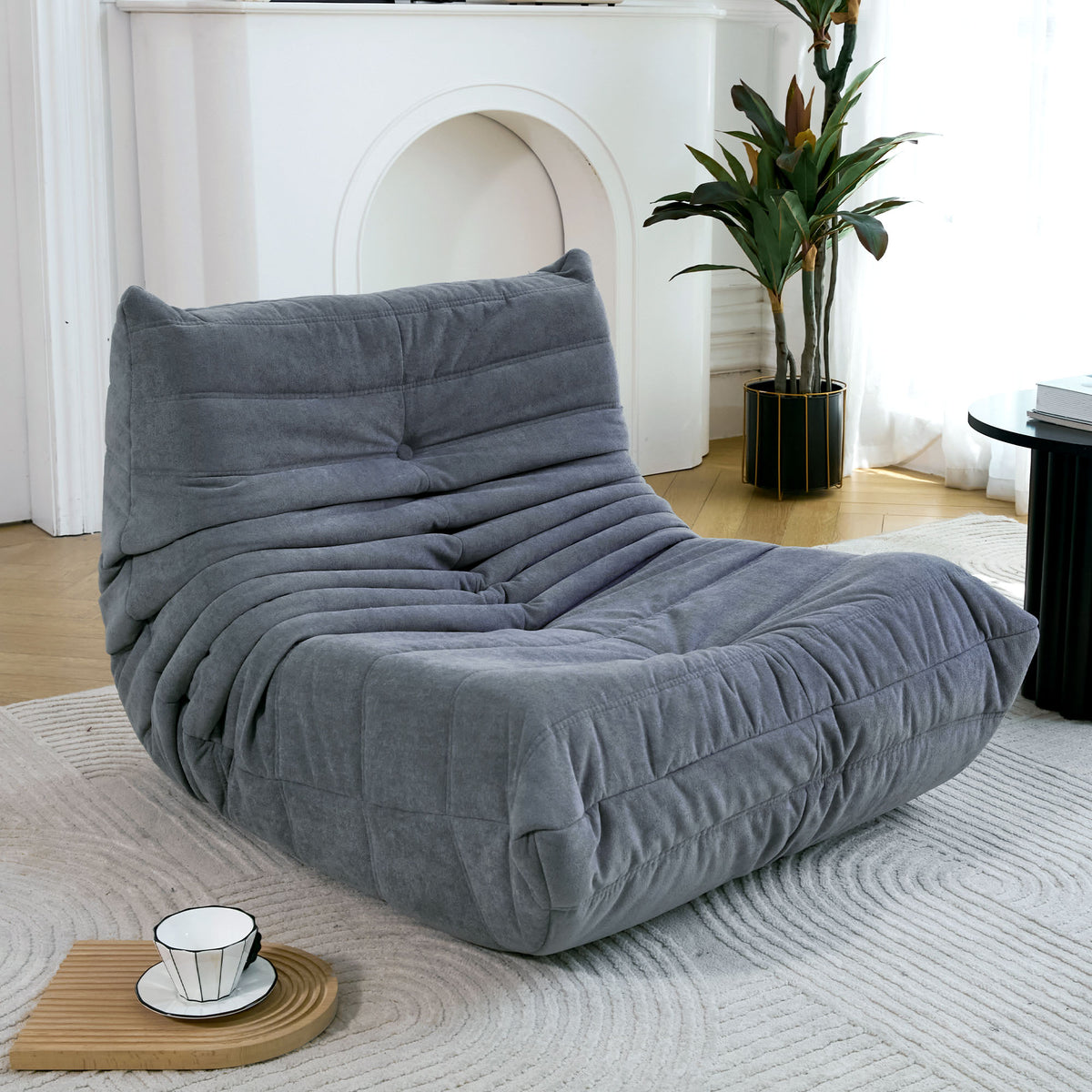 American Smart EP floor sofa bean bag chair with memory foam, ideal for adults in home, office, or gaming spaces.