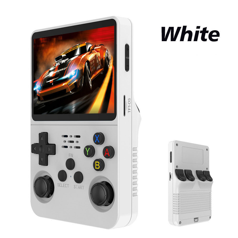Portable handheld retro arcade joystick by American Smart EP, featuring a classic design and open-source gaming console functionality.
