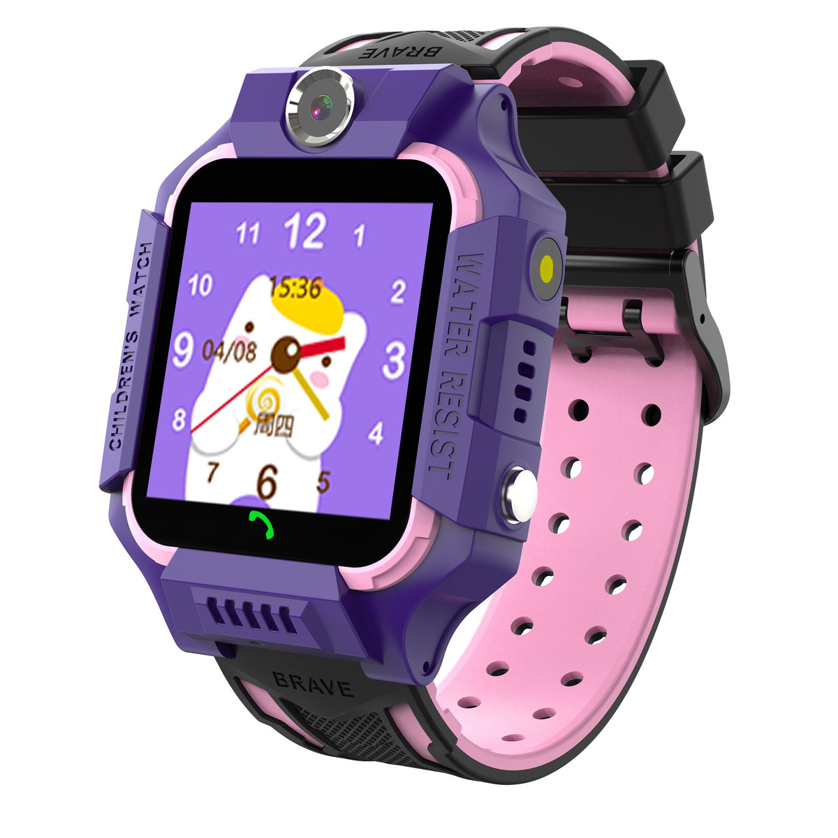 American Smart Q19 5th/6th gen GPS children's smartwatch with 4G waterproof video call feature, showing the watch face and screen.