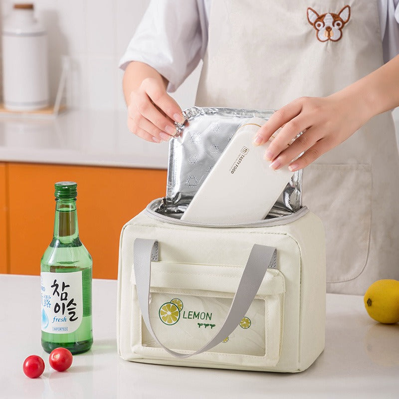 American Smart EP lunch bag with thermal insulation, portable outdoor picnic and student lunch box featuring Japanese ice bag design.