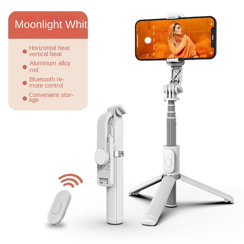 American Smart Bluetooth selfie stick with fill light, extended tripod for universal phones, ideal for live streaming and selfies.