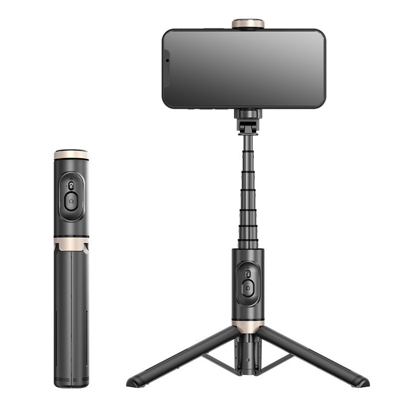 American Smart Bluetooth selfie stick with rotating fill light, hidden tripod, and live streaming stand for mobile phones.