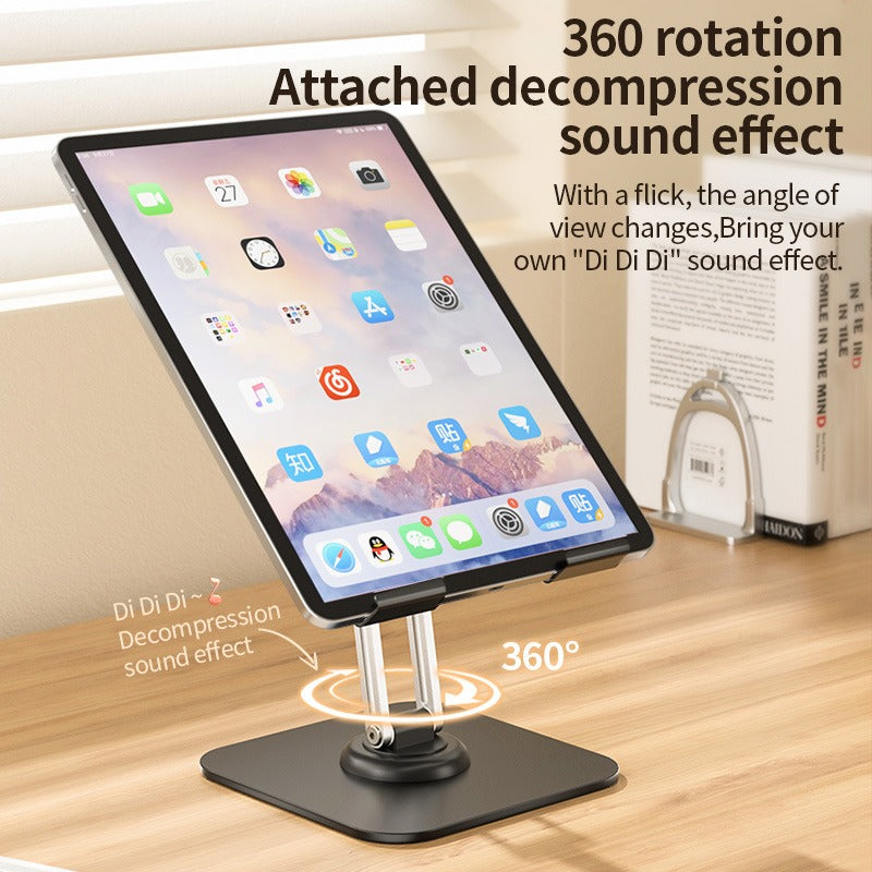 American Smart EP adjustable tablet pad stand holder with 360-degree rotation, suitable for desk use.