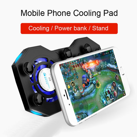 American Smart G1 mobile phone cooling pad with radiator fans, ring holder stand, portable design, rechargeable, mute gaming cooler