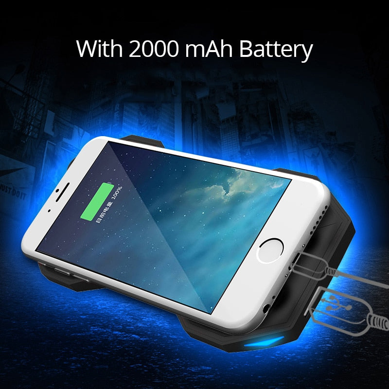 American Smart G1 mobile phone cooling pad with mute gaming cooler, radiator fans, ring holder stand, portable rechargeable power.