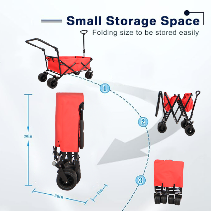 American Smart EP utility garden cart with customized color, foldable camping trolley, outdoor picnic and beach wagon.