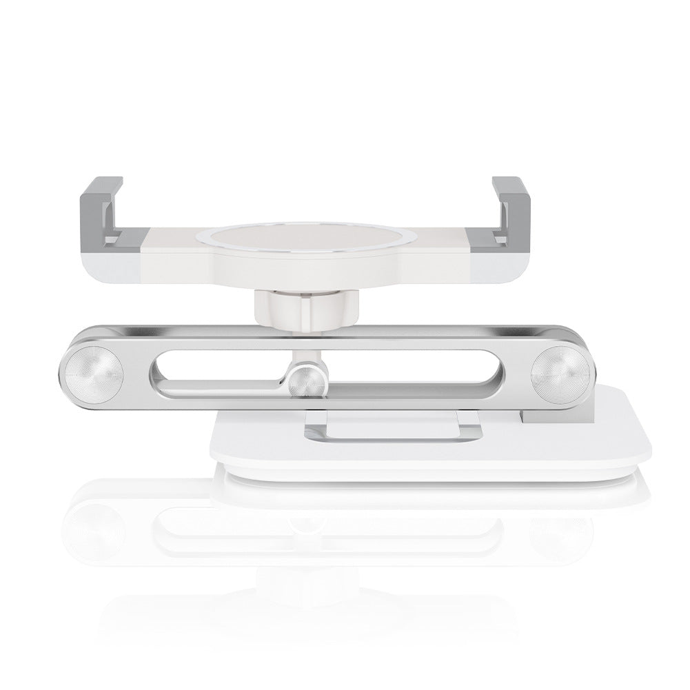 Universal aluminum desktop foldable tablet and phone stand holder by American Smart, featuring a sleek, foldable design for versatile device support.