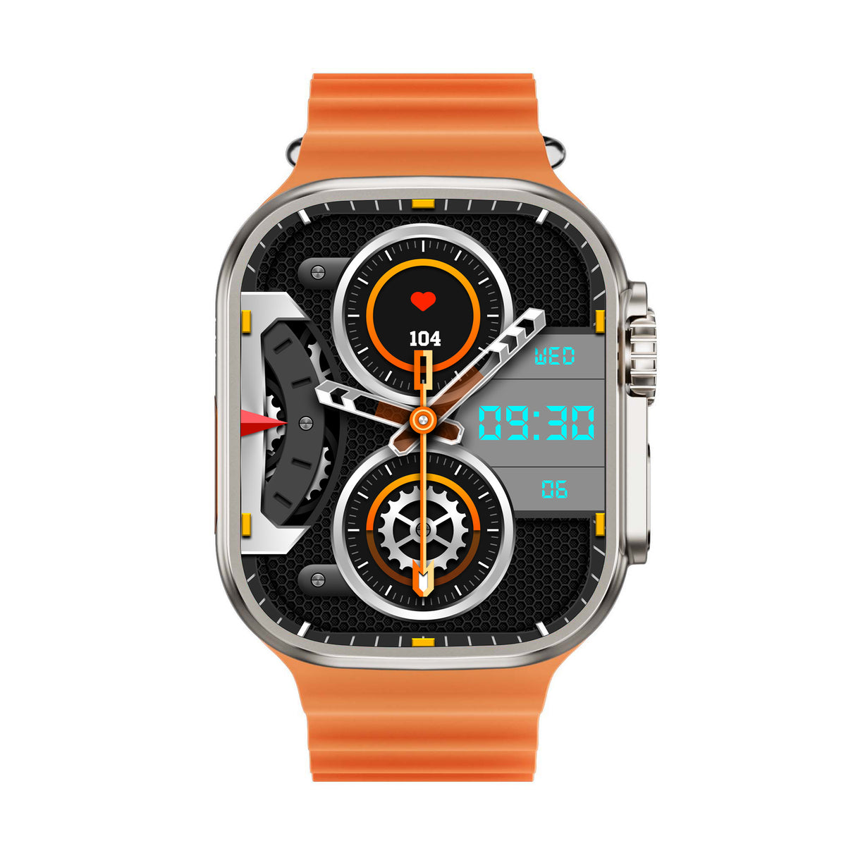 American Smart Ultra Sport S9 Ultra Watch on wrist showing digital display and sporty design