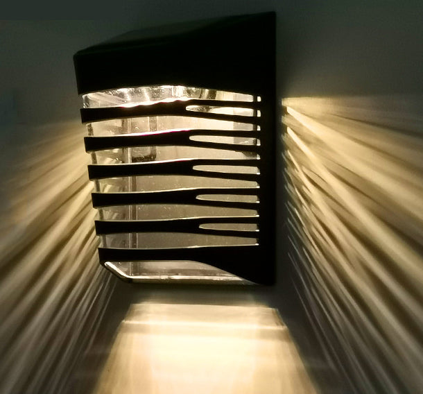 Outdoor solar stair lights by American Smart with warm ambient glow, ABS material, ideal for garden footpath and home lighting.