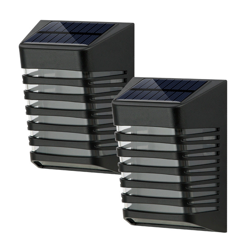 American Smart outdoor solar stair lights with warm ambient light, ABS material, designed for garden and home pathway illumination.