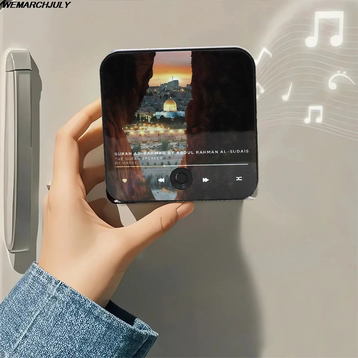 Altoparlante magnetico Surah Altoparlante Corano per frigorifero Regalo islamico Regalo musulmano Ramadan e Eid Lettore Surah | Regalo musulmano 2025 - American Smart