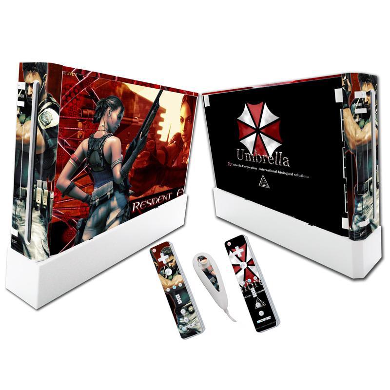 Colorful PVC Wii skin sticker decal by American Smart - EP, featuring vibrant game-themed designs for Wii console customization.