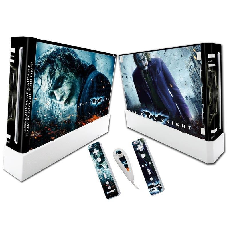 Colorful PVC Wii skin sticker with vibrant design, compatible with American Smart - EP game consoles, featuring playful graphic decals.