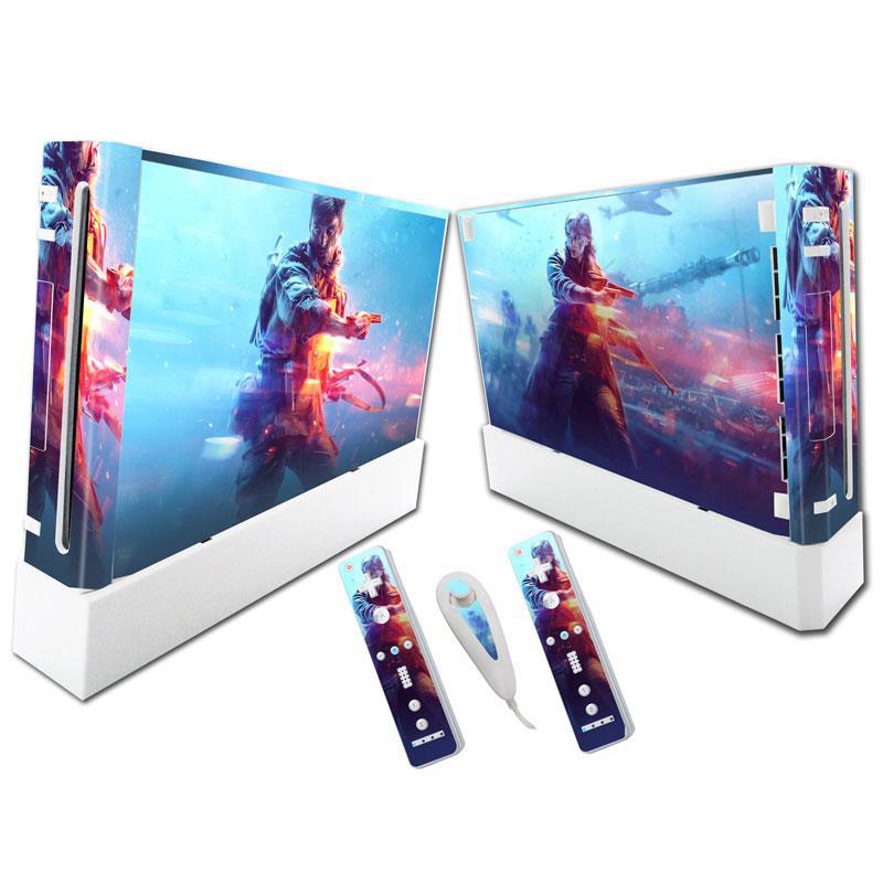 Colorful PVC Wii skin sticker decal by American Smart - EP, designed for game console customization.