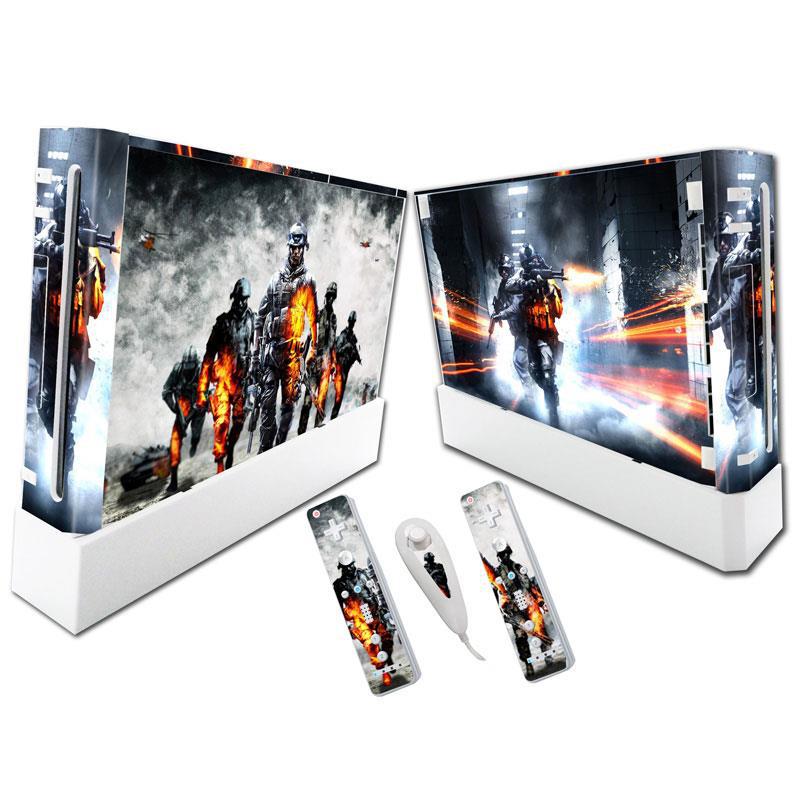 Colorful PVC Wii skin sticker decal from American Smart - EP featuring vibrant, playful game-themed designs for console customization.