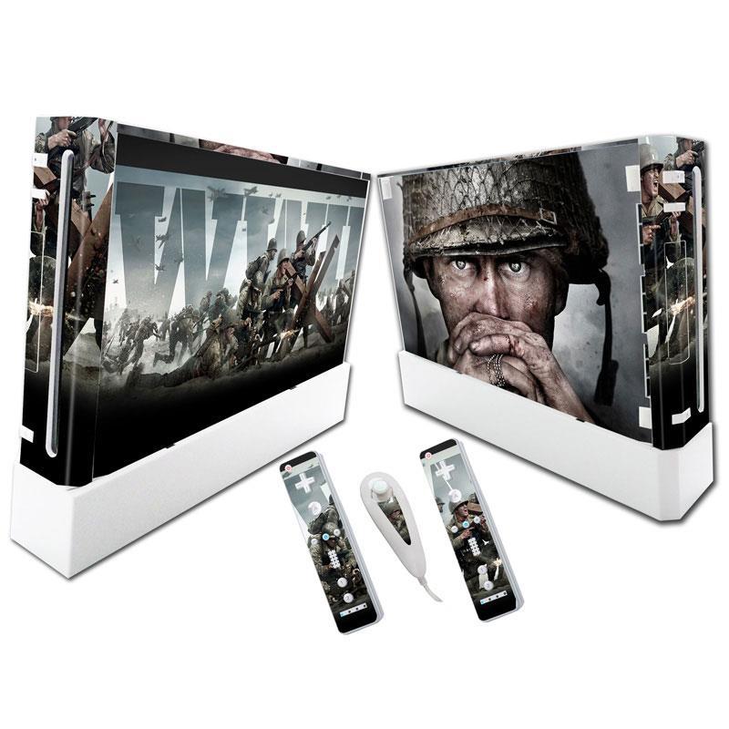 Colorful PVC Wii skin sticker decal by American Smart - EP, featuring vibrant game-themed designs for console customization.