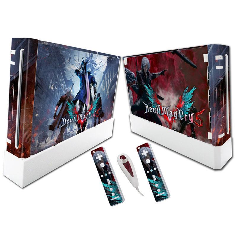 Colorful PVC Wii skin sticker decal by American Smart - EP, featuring vibrant game-themed designs on a durable surface.