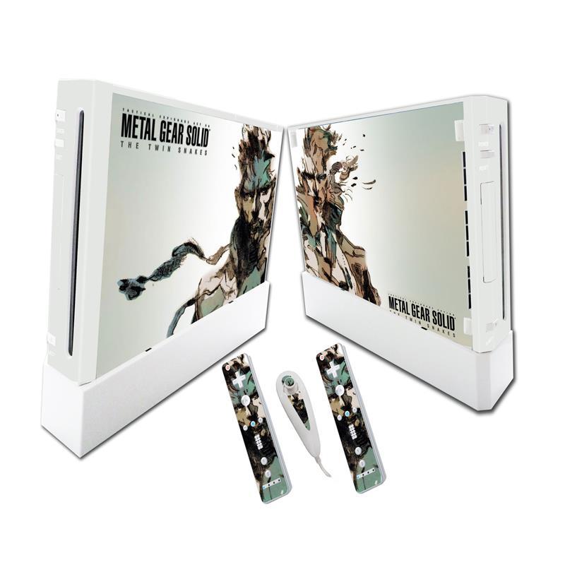 Colorful PVC Wii skin sticker from American Smart - EP featuring vibrant game decal design for Nintendo Wii console.