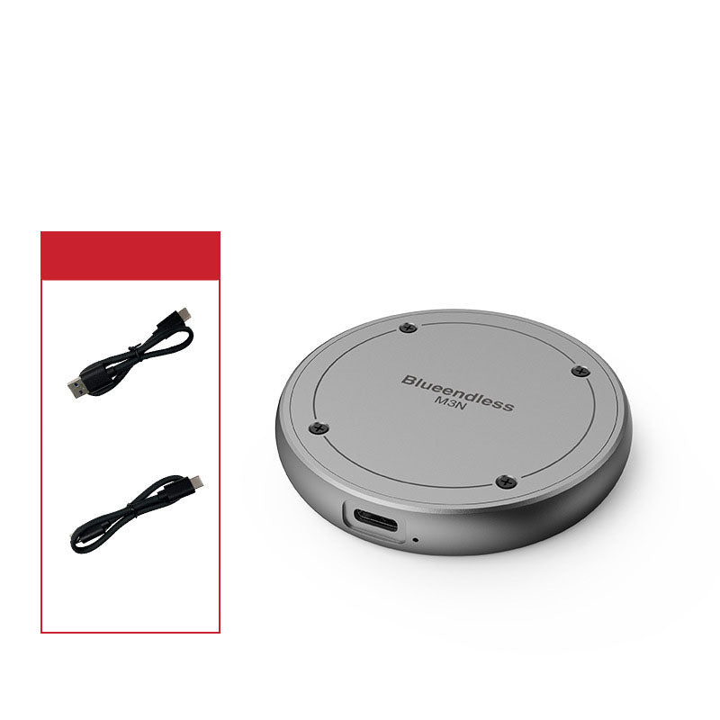 American Smart EP M.2 magnetic hard drive box for NVMe SSDs, USB 3.2 portable solid-state drive enclosure.