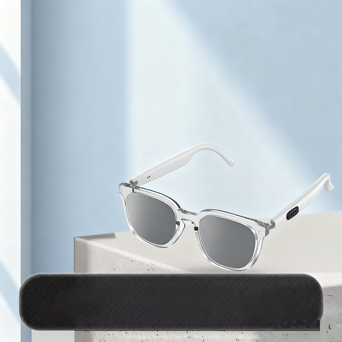 HY-C8 AI intelligent translation wireless Bluetooth glasses earphones with 75 language conference interpretation by American Smart - EP.