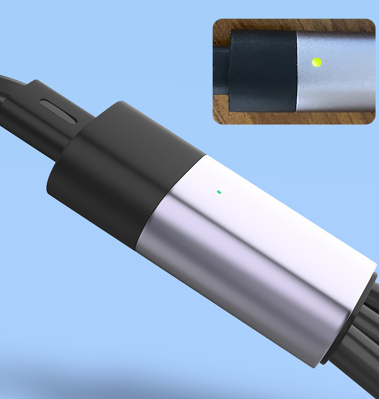American Smart EP 100W Type-C multifunctional telescopic interface with dual/tri data cables and PD fast charging in a five-in-one design