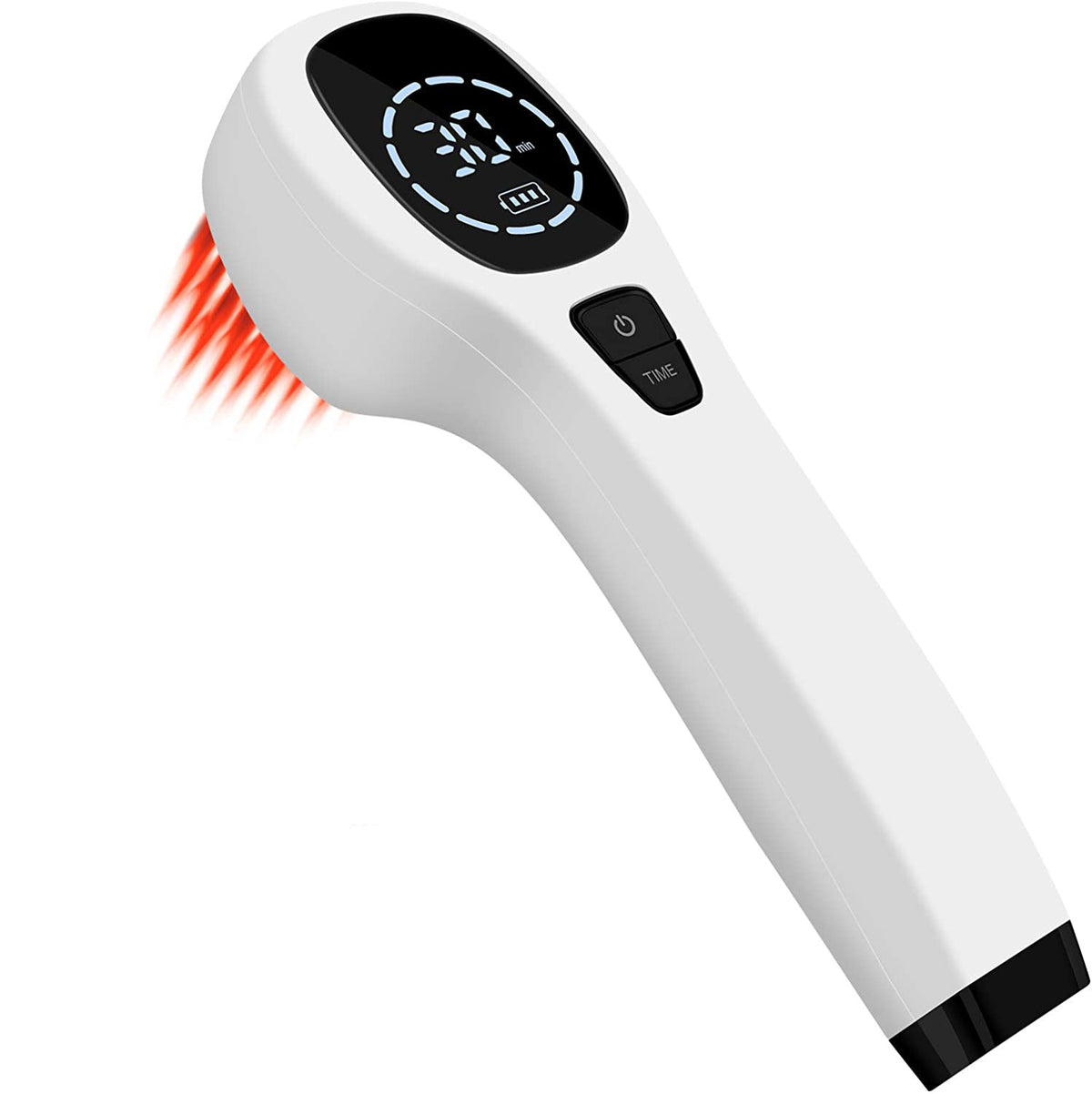 American Smart EP laser light therapy device with red light therapy massager, shown in a close-up view highlighting the device's design.