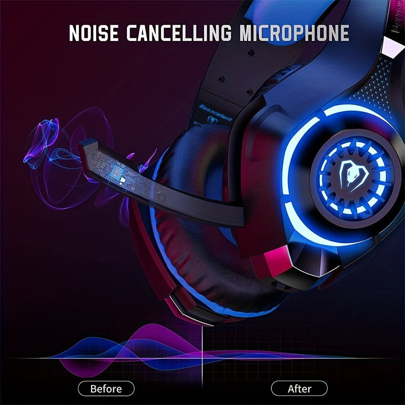 American Smart EP wired gaming earphones with illuminated RGB lighting and in-ear design for immersive sound and style.