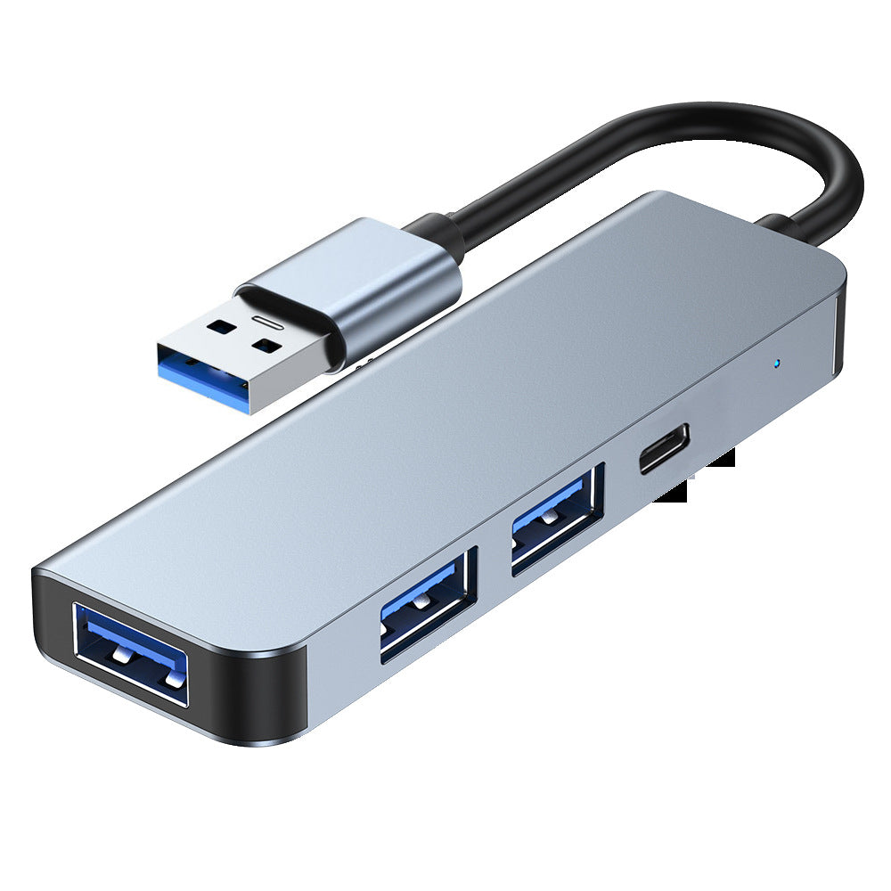 American Smart Type-C4-in-1 docking station with USB 3.0 ports for MacBook and laptops, hub splitter with multiple connectivity options.