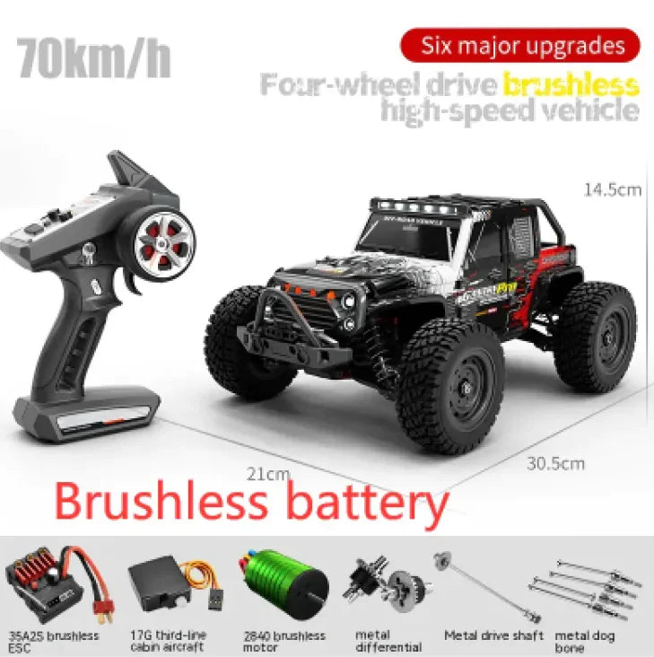 Diecast American Smart EP remote control off-road vehicle with brushless motor and high-speed off-road design.