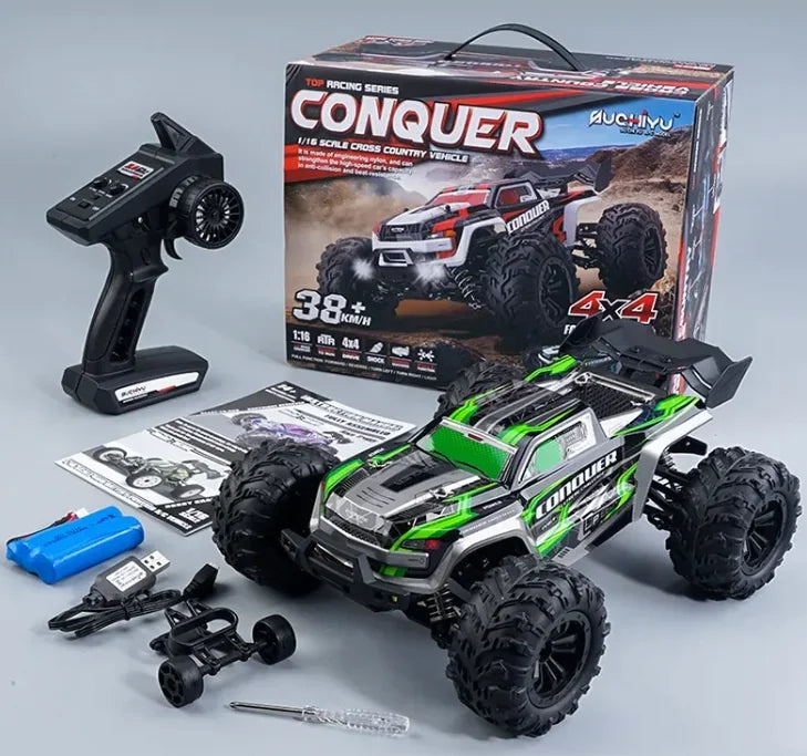American Smart EP remote control off-road vehicle, diecast model with brushless motor, high-speed off-road design, detailed exterior.