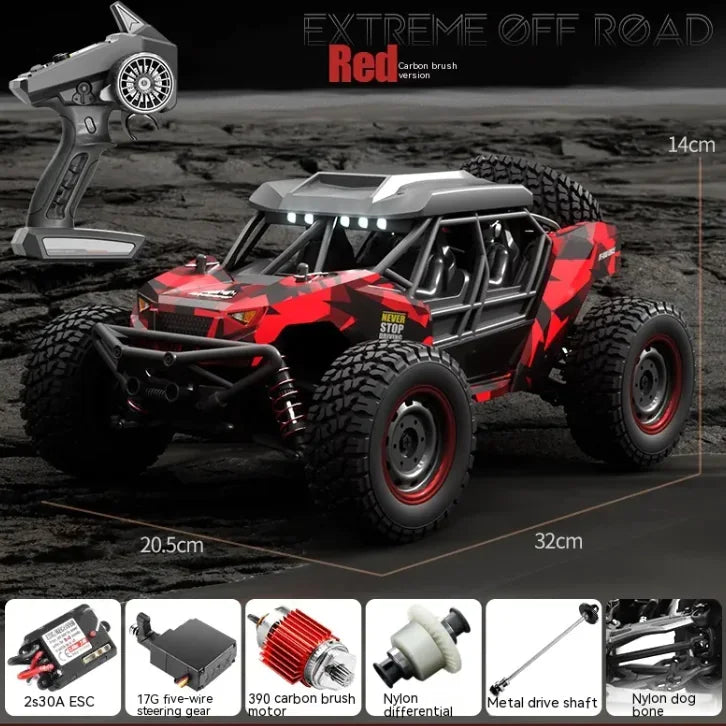 American Smart EP remote control diecast off-road vehicle with high-speed brushless motor and rugged design.