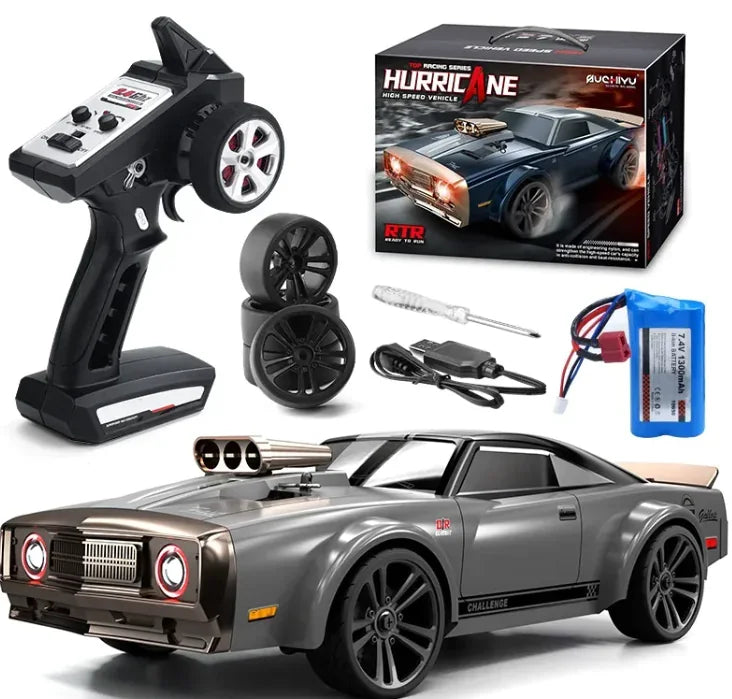 Diecast American Smart EP remote control off-road vehicle with brushless high-speed motor, detailed exterior, and rugged design.