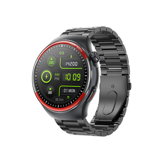 American Smart EP T82 Bluetooth blood sugar monitor with NFC, heart rate, body temperature, and SOS alert in sleek device design