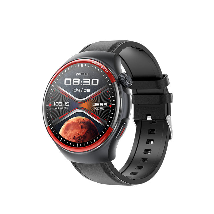 American Smart T82 Bluetooth blood sugar monitor with NFC, heart rate, body temperature, and HD display in a compact device.