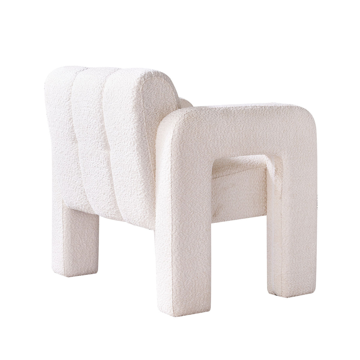American Smart EP bouclé upholstered accent chair, 31.10 inches wide with plush fabric and modern design.